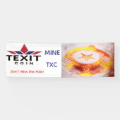 TeXit Coin Rocket Ship Mine TXC Spandoek (Horizontaal)