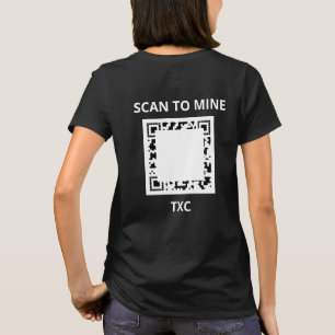 Texit Coin Scan OM QR CODE Officiële Logo T-shirt
