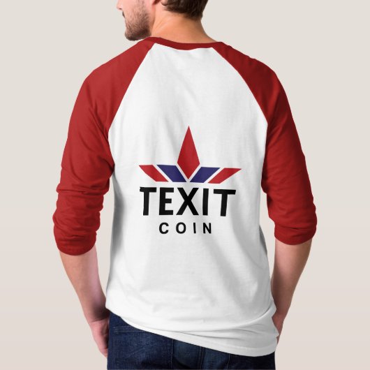 TexitCoin Official Logo and Armadillo T-shirt (Achterkant)
