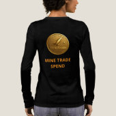 TexitCoin Official Logo on Front with puzzle Tri-Blend Shirt (Achterkant)