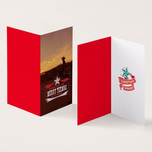  TEXMAS kerst Kaart (Binnen en buitenkant)