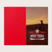  TEXMAS kerst Kaart (Buitenkant ongevouwen)