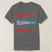TEXT ART USA OKLAHOMA CITY T-SHIRT (Design voorkant)