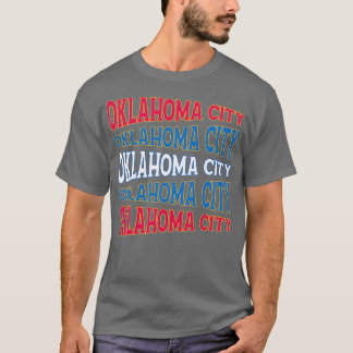 TEXT ART USA OKLAHOMA CITY T-SHIRT