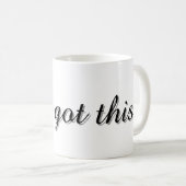Text Design Mug Koffiemok (Voorkant rechts)