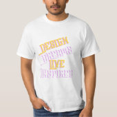 TEXT DESIGNER T SHIRT (Voorkant)