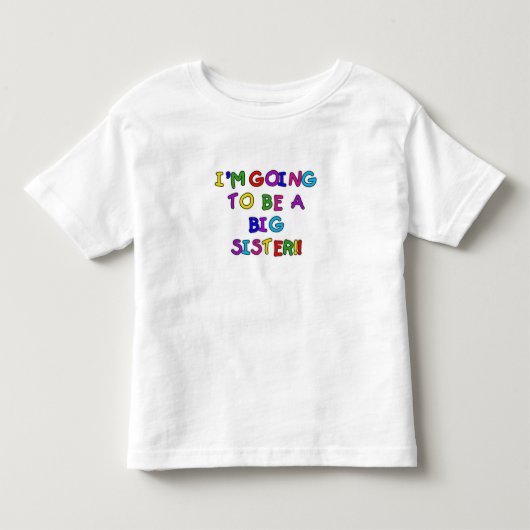 Text Future Big Sister Kinder Shirts (Voorkant)