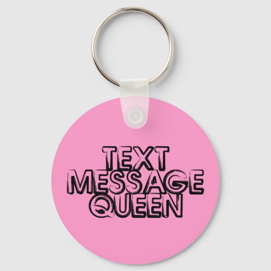 Text Message Queen Sleutelhanger (Voorkant)