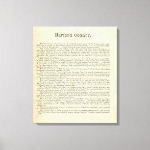 Text Page Harford County Canvas Afdruk