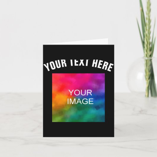 Text Upload Photo Template Boys Kids Modern _1 Kaart (Voorkant)