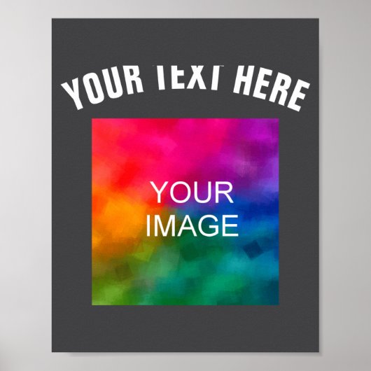 Text Upload Photo Template Boys Kids Modern _2  Poster (Voorkant)