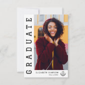 texte à la mode faire-part de diplôme de droit mod (Devant)