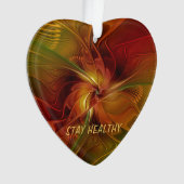 Texte Abstrait rouge orange Brown vert fractal (devant)