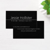 Texte blanc classique simple en noir (Bureau)