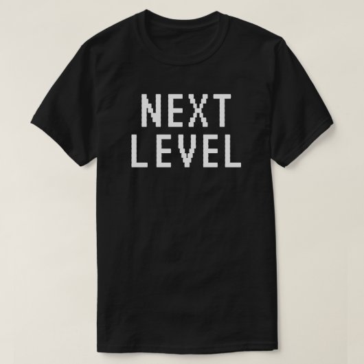 texte blanc de niveau suivant T-shirt (Design devant)