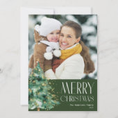 texte blanc joyeux Noël carte de vacances (Devant)