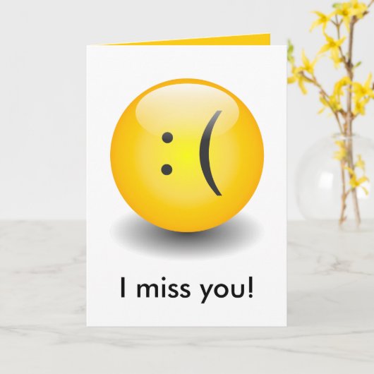 Texte - Carte Sad (Fleur jaune)