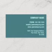 Texte côté carte de visite d'impression vert de co (Dos)