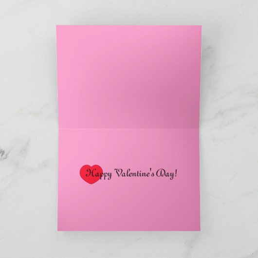 Texte d'amour avec la carte de Saint-Valentin de (Intérieur)