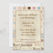 Texte d'anniversaire, Invitation de cercles (Devant)