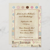 Texte d'anniversaire, Invitation de cercles (Devant / Derrière)