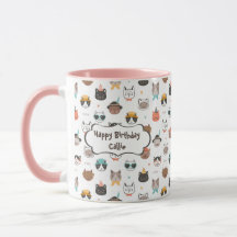 Texte d'anniversaire personnalisable sur Mug avec 