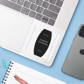 Texte de base minima Étiquette de la boîte de cuis (Ordinateur portable avec iPhone)