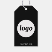 Texte de code QR Logo Entreprise Produit Étiquette (Devant)