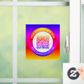 Texte de code QR personnalisé Autocollant de fenêt (Maison)