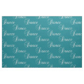 Texte de danse sur tout tissu de couleur (Fat Quarter)