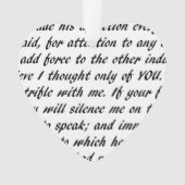 Texte de fierté et de préjudice double face (devant)