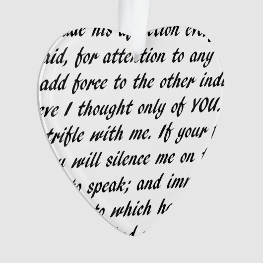 Texte de fierté et de préjudice double face (devant)