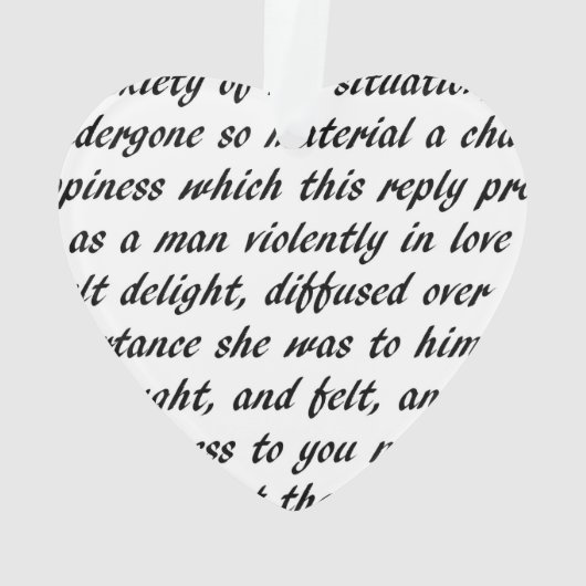 Texte de fierté et de préjudice double face (dos)