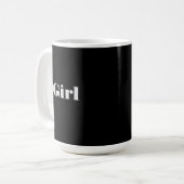 Texte de fille normande avec des tasses classiques (Devant gauche)