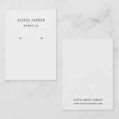 Texte de la machine à écrire en blanc | Carte d'af (Devant / Derrière)