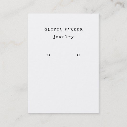 Texte de la machine à écrire en blanc | Carte d'af (Devant)