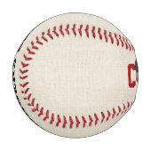 Texte de l'entraîneur de baseball avec balle et Ca (Devant Gauche)