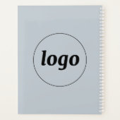 Texte de logo simple bleu poudre (Dos)