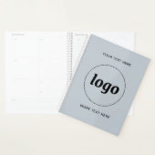 Texte de logo simple bleu poudre (Devant avec enveloppe)