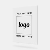 Texte de logo simple promotionnel d'entreprise (Angle)
