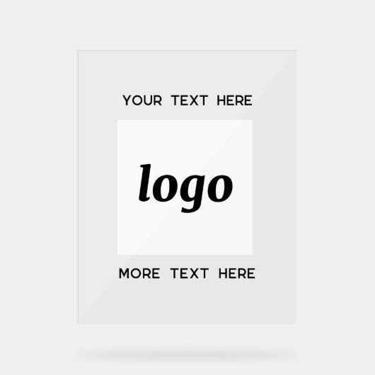 Texte de logo simple promotionnel d'entreprise (Recto)