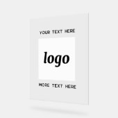 Texte de logo simple promotionnel d'entreprise (Angle)