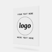 Texte de logo simple promotionnel d'entreprise (Angle)
