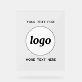 Texte de logo simple promotionnel d'entreprise (Recto)