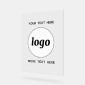 Texte de logo simple promotionnel d'entreprise (Angle)