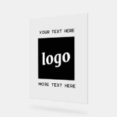 Texte de logo simple promotionnel pour entreprise (Angle)