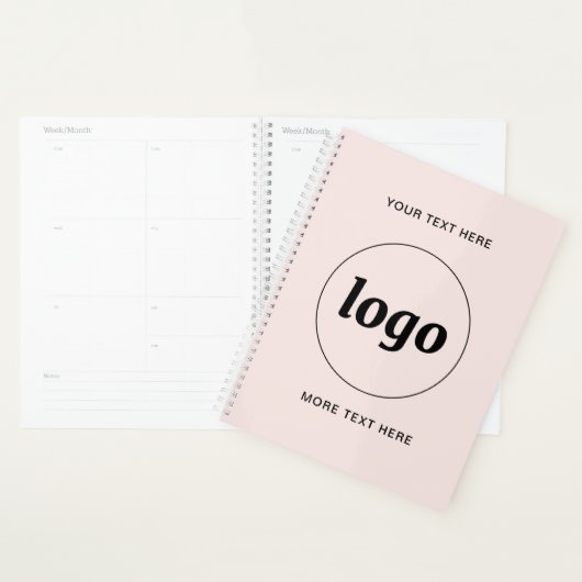 Texte de logo simple rose blush (Devant avec enveloppe)