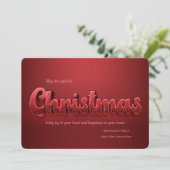 Texte de Noël Affecter Carte de Fêtes (Debout devant)