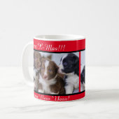 Texte de Noël personnalisé & Mug photo, 11 oz (Devant gauche)