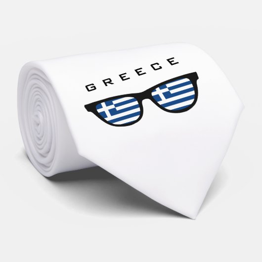 Texte de nuances de la Grèce et cravate faits sur (Roulé)